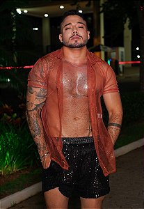 Camisa Tule Cobre