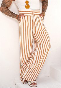 Calça Viscolinho Listrada