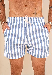 Shorts Linho Listrado