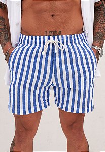 Shorts Linho Listrado