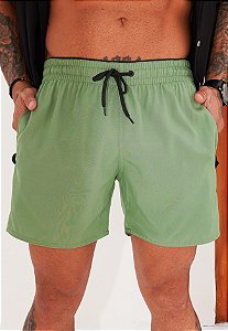 Shorts Tactel Verde Musgo