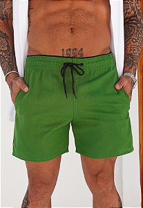 Shorts Linho Verde Bandeira