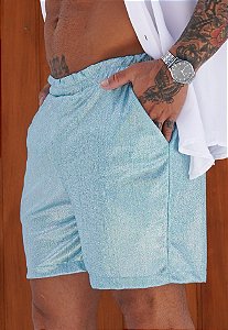 Shorts Metalizado Azul