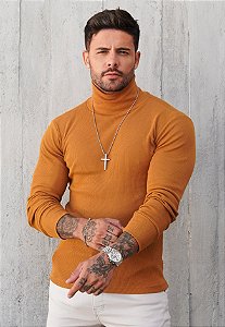 Blusa Gola Alta Caramelo