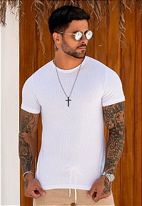 Camiseta Texturizada Branca