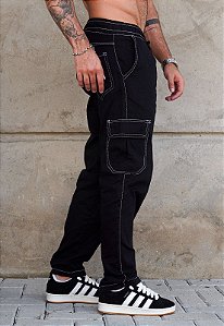 Calça Cargo Preta