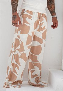 Calça Pantalona Estampada