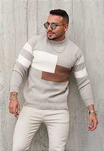 Suéter Tricot Tricolor