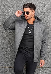 Jaqueta Tratorada Cinza Grafite