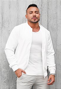 Jaqueta Bomber Texturizada Off White