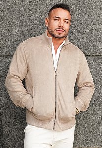 Jaqueta Suede Nude