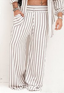Calça Pantalona Listrada