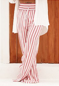 Calça Pantalona Listrada