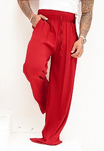 Calça Pantalona Vermelha