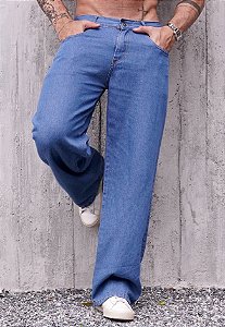 Calça Baggy Jeans Médio