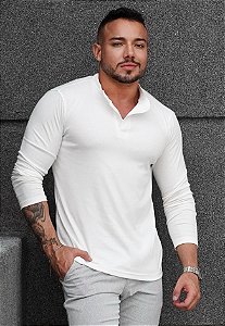 Blusa Manga Longa Off White