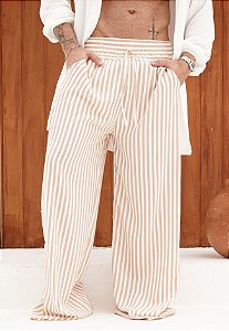 Calça Pantalona Listrada