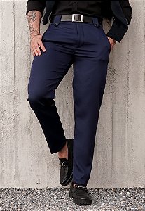 Calça Alfaiataria Milano Azul Marinho