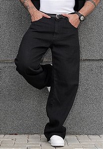 Calça Baggy Jeans Preta