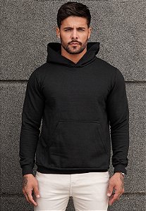 Blusa Moletom Capuz Preta