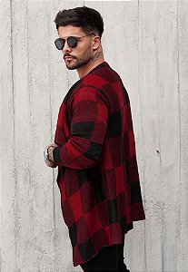Cardigan Tricot Xadrez