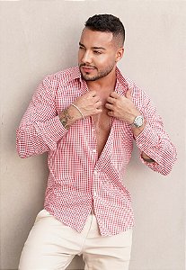 Camisa Manga Longa Xadrez