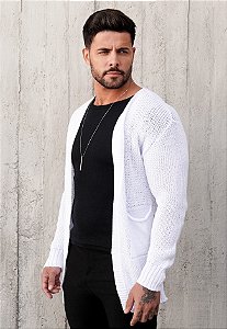 Cardigan Tricot Branco