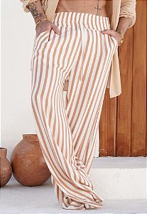 Calça Pantalona Listrada