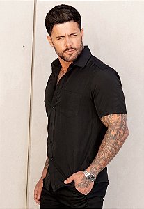 Camisa Social Preta