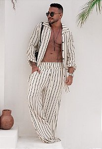 Conjunto Viscolinho Listrado