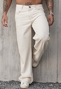 Calça Baggy Jeans Off White
