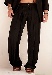 Calça Duna Em Camadas Preta (Alta demanda – leia a descrição)