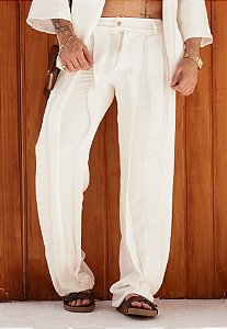Calça Duna Em Camadas Off White