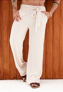 Calça Linho Clochard Areia