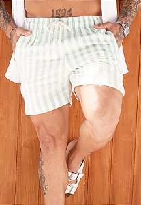 Shorts Linho Listrado