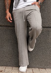 Calça Moletinho Cinza Mescla