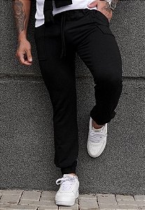 Calça Jogger Moletinho Preta