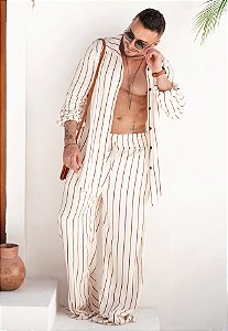 Conjunto Viscolinho Listrado