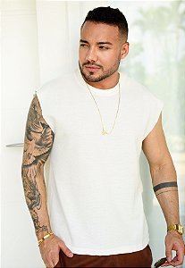 Regata Machão Texturizada Off White