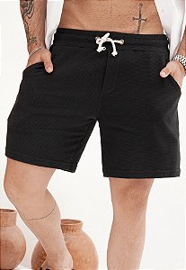 Shorts Texturizado Preto