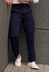 Calça Alfaiataria Italiana Azul Marinho