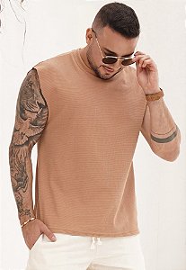 Regata Machão Texturizada Nude