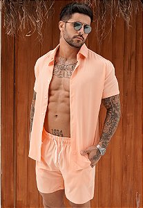 Conjunto Crepe Light Coral