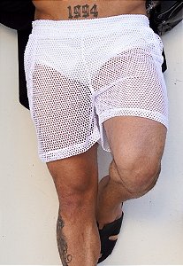 Shorts Arrastão Branco