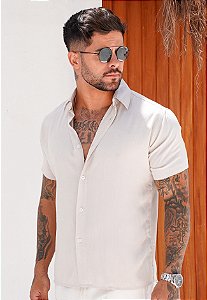 Camisa Viscolinho Cru