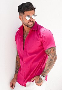 Camisa Linho Pink