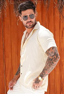 Camisa Linho Areia