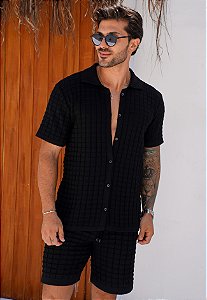 Conjunto Tricot Preto