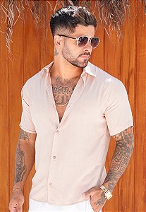 Camisa Viscolinho Bege