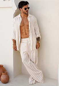 Conjunto Viscolinho Listrado